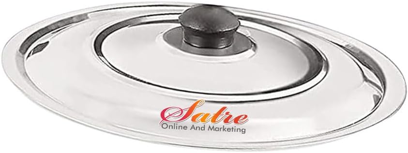 Satre Online Aluminium Non-Stick 9 Cavity Appam Patra with Steel Lid, Black