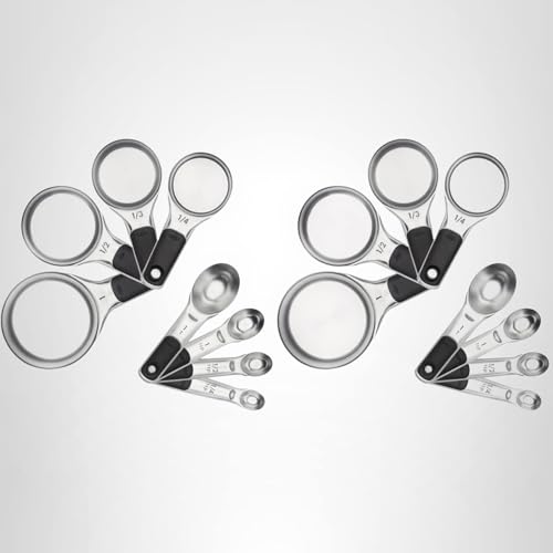 OXO Good Grips 8 Piece Stainless Steel Measuring Cups and Spoons Set