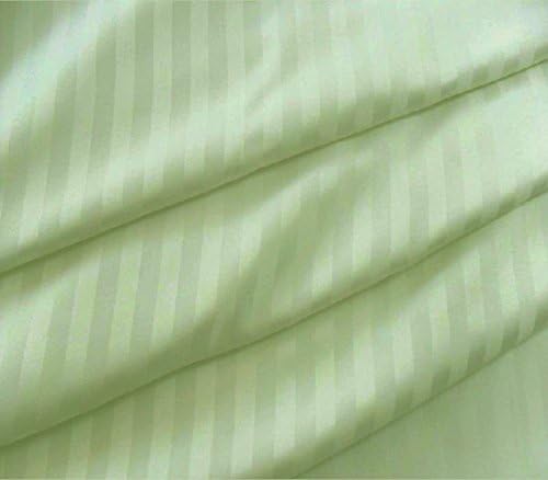 Lasin Bedding 100% Cotton Hotel Collection Pillowcases, Stripe, Standard 20" x 26", Set of 2 - Green