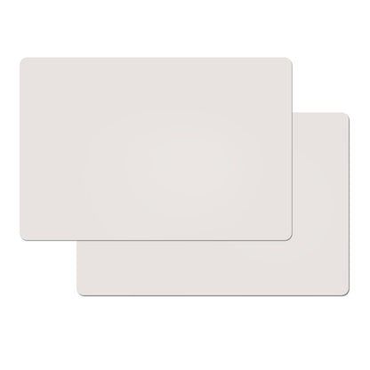 2 Pack Silicone Kitchen Counter Mats | Non-Slip, Waterproof & Heat-Resistant | Large Countertop Protector, Multipurpose for Placemat, Dining Table&Desk Saver Pad,23.6" by 15.7" (White Gray)