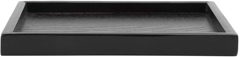 Solid Wood Serving Tray Rectangle Shape for Tea, Coffee, Drinks, Snacks, Meals, Breakfast, Dining Tableware (8.66 x