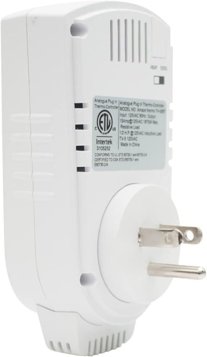 Amaze Plug in Thermostat | Compatible with all Heaters, Fans, and Air Conditioners
