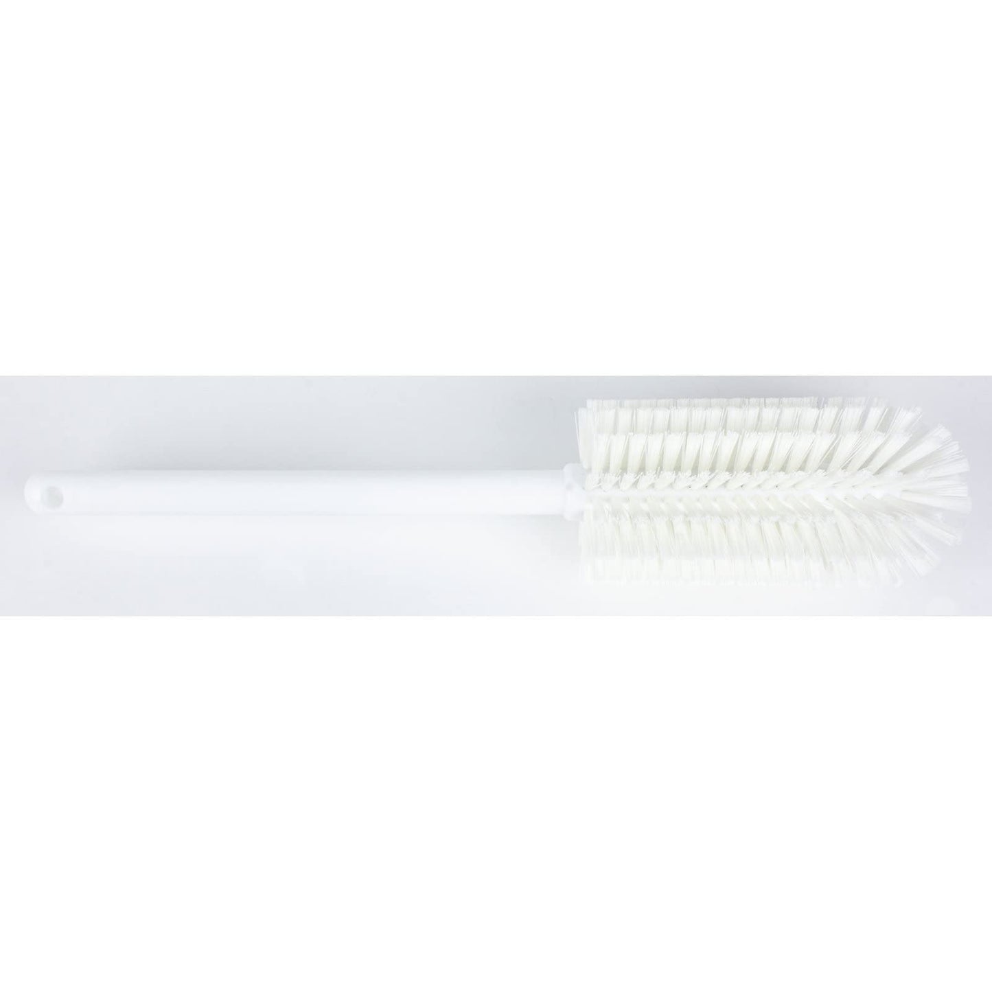 SPARTA Large Water Bottle Brush Ideal for Wide-Mouth Jars, Bottles and Tumblers, Dishwashing Tool with Handle for Home and Commercial Kitchens, Plastic, 16 Inches, White