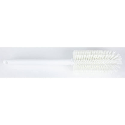SPARTA Large Water Bottle Brush Ideal for Wide-Mouth Jars, Bottles and Tumblers, Dishwashing Tool with Handle for Home and Commercial Kitchens, Plastic, 16 Inches, White