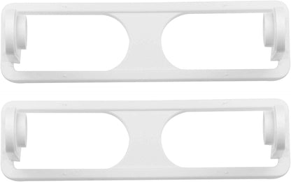 DecorRack Wall Mount Paper Towel Holder, Flexible Shatterproof Plastic, Vertical or Horizontal Mount (2 Pack)