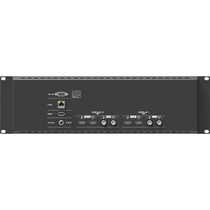 LILLIPUT Dual Rackmount Monito 7" RM-7029S 3-RU Rackmount Monitor with 3G-SDI /HDMI 2.0 Scope view support up to 1080p 60Hz SDI and 2160p 60Hz HDMI video