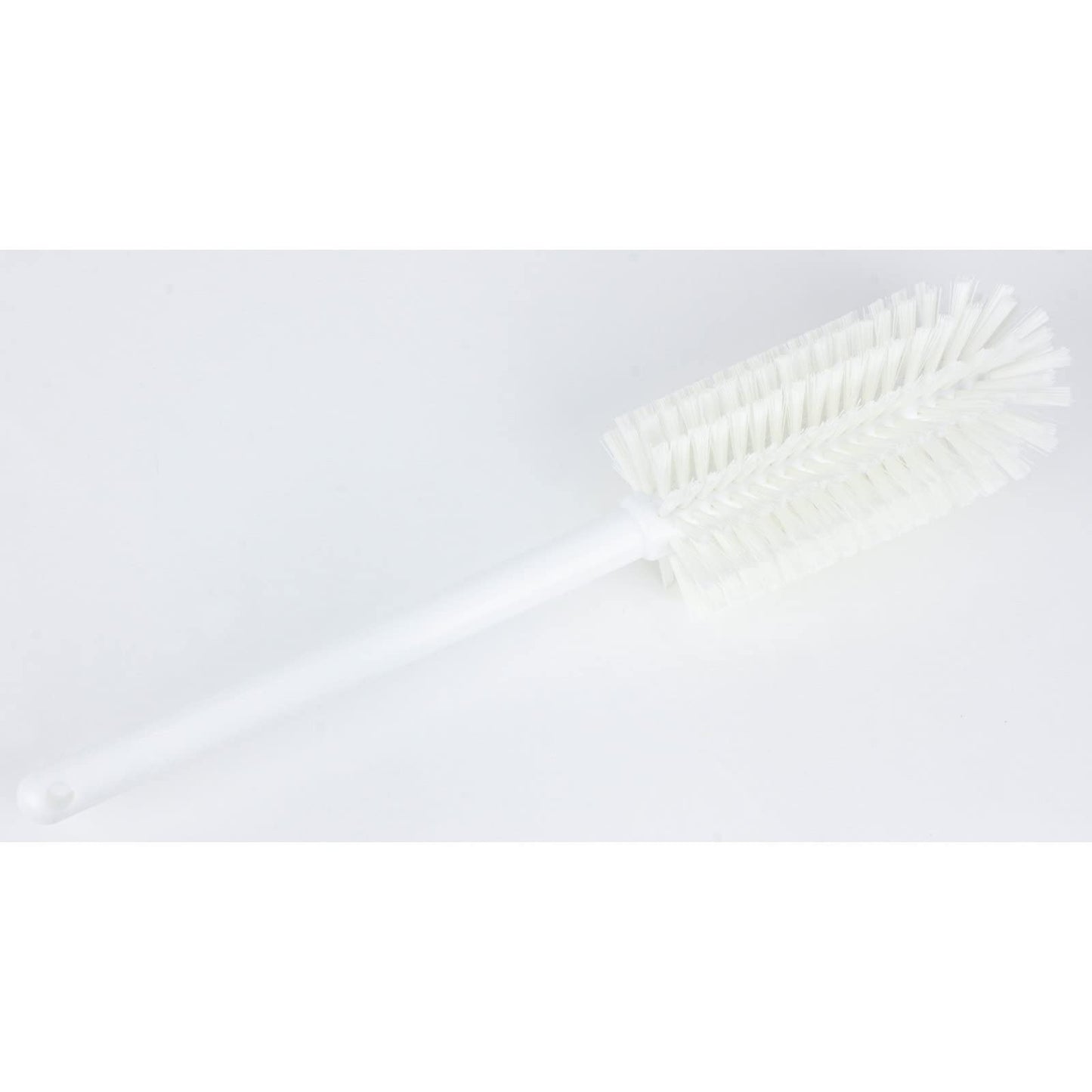 SPARTA Large Water Bottle Brush Ideal for Wide-Mouth Jars, Bottles and Tumblers, Dishwashing Tool with Handle for Home and Commercial Kitchens, Plastic, 16 Inches, White