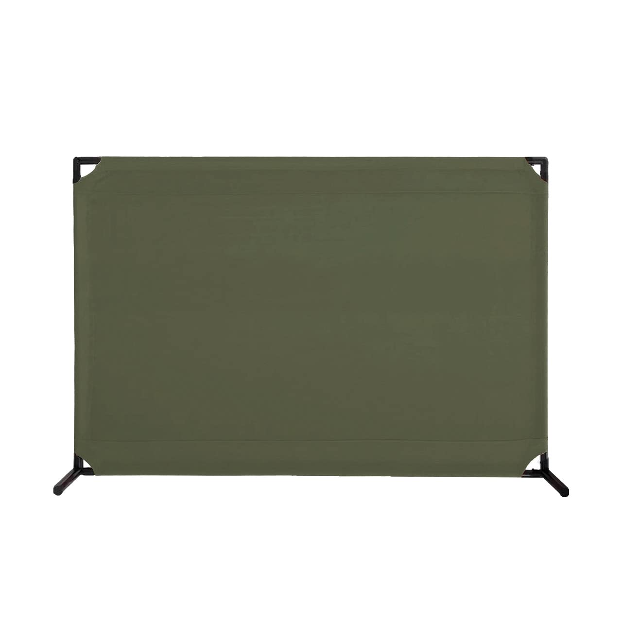 Versare 4' x 6' Two-Position Value Partition (Olive) | Mobile Canvas Panel Screen | Portable Room Divider | Flame Resistant Polyester Canvas Panels (VP4)