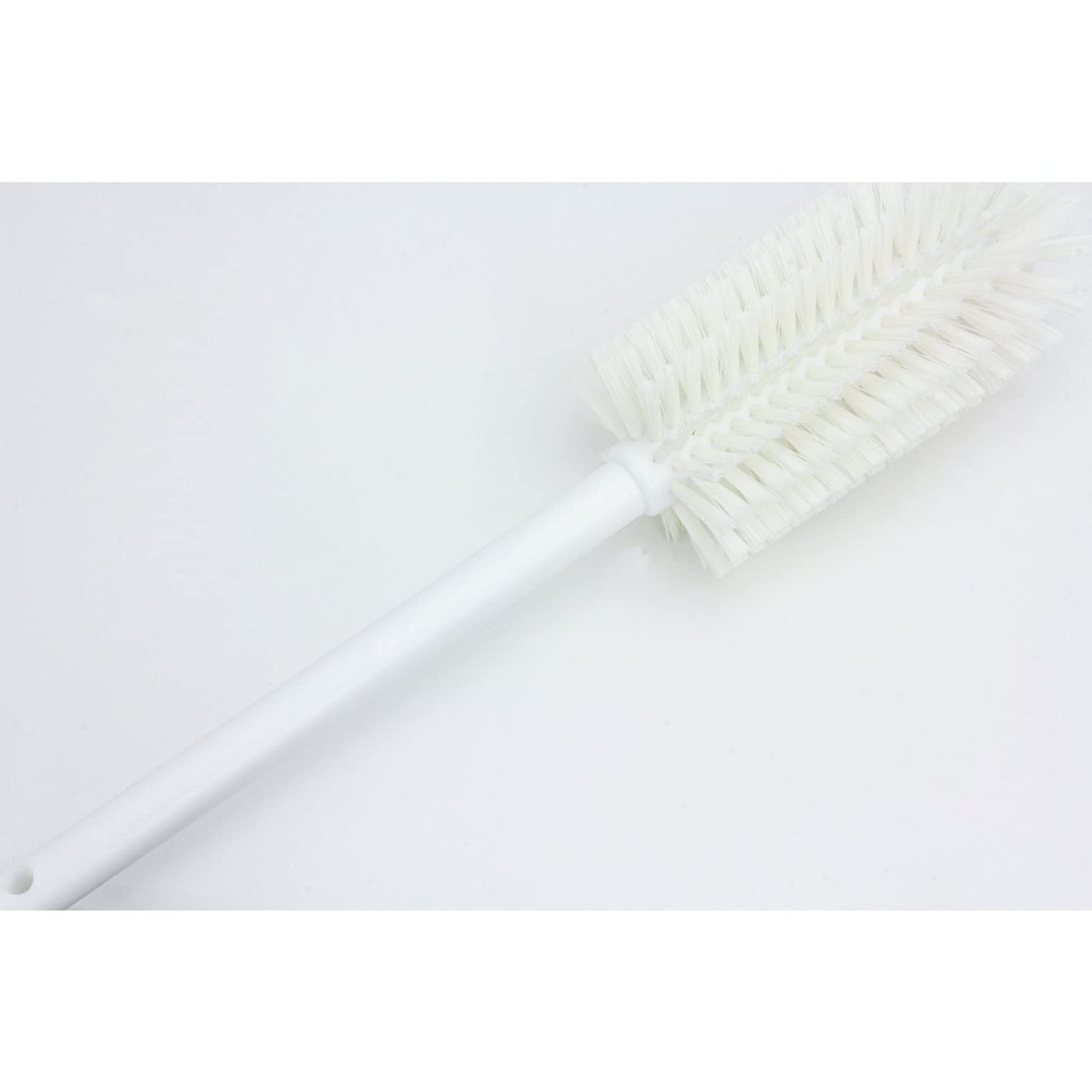 SPARTA Large Water Bottle Brush Ideal for Wide-Mouth Jars, Bottles and Tumblers, Dishwashing Tool with Handle for Home and Commercial Kitchens, Plastic, 16 Inches, White
