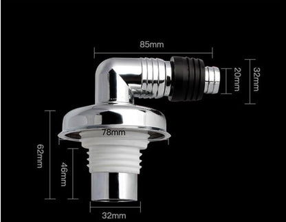 PVC Washing Machine Accessories, Washer Machine Coupler, Fitting Drain Backflow Preventer, Dedicated Floor Drain Cover