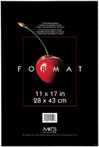 MCS Plastic Format Frame for 11" x 17" Photograph, Black Color