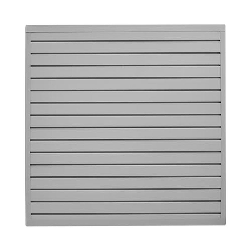 VEVOR Slat Wall Paneling, 4 x 4 ft, PVC Garage Slatwall with Modular Design, Grey Slat Wall Easy-to-Install Adjustable Slatwall Panel with Coupling Structure & DIY Cutting, Fits for Storage & Display
