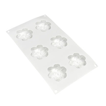 mostsom 3D Hamster Shape Silicone Mold Cake Baking Molds for Dessert Cake Mousse Heart Shape Molds for Making Handmade Soap Making Chocolate Mould (C_ Flower Rose)