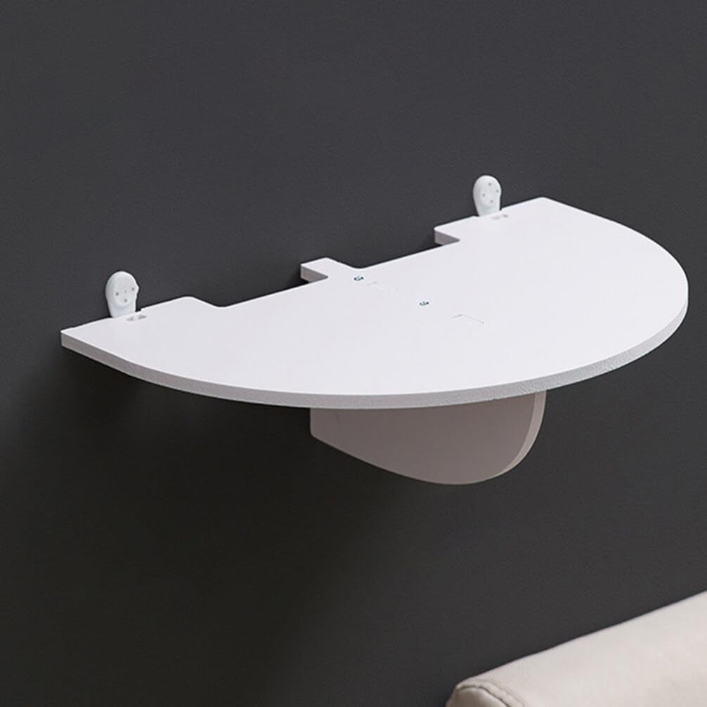 Router Shelf Brackets, Projector Mount, Phone Holder, Security Camera Bracket, Wooden Semicircle Storage Holder