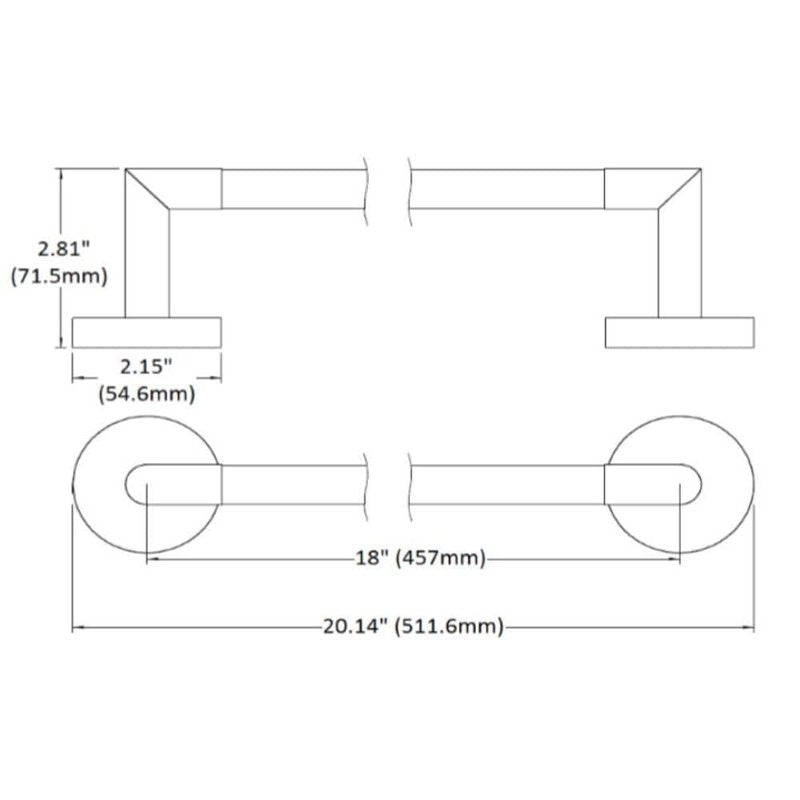 Design House 558288 Graz Robe Hook for Bathroom Bedroom Closet Kitchen or Office Polished Chrome