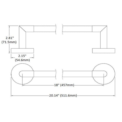 Design House 558288 Graz Robe Hook for Bathroom Bedroom Closet Kitchen or Office Polished Chrome