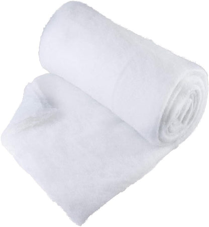 Snow White Polyester Blanket, 32" x 40" (1 Pc) | Luxurious Fluff for Crafts, Winter Decor & Displays