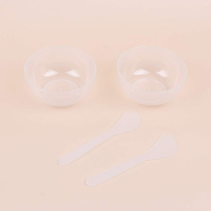 10 Sets Slime Bowl Mixing Tool Makeup Bowls, Plastic Glue Mixer for Makeup Crafts (Transparent)