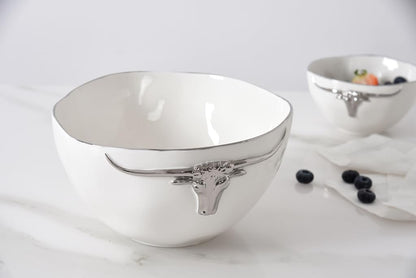 Pampa Bay Longhorns Large Bowl, 9.25" x 9.25" x 4.75"