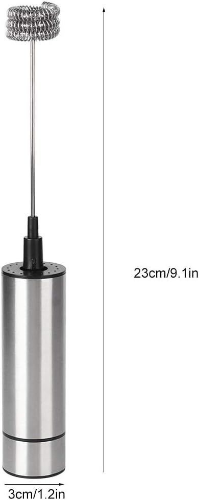 Electric Stirrer, Frother, Stainless Steel Coffee Mixer Blender, Handheld Milk Frother for Coffee