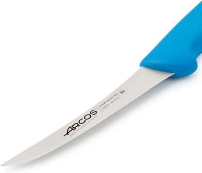 Arcos Boning Knife, 5 Inch Nitrum Stainless Steel, Professional Butcher Knife, Series 2900, Color Blue
