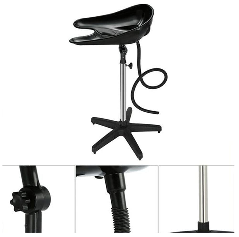 Portable Backwash Shampoo Sink, Mobile Salon Washing Hair Basin Adjustable Shampoo Basin Stand for Professional Use in Salons Barbershop Or Home Use