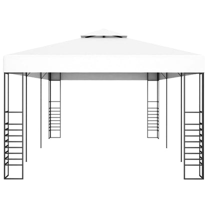 Outdoor Gazebo Canopy, White Steel Frame, 6x3 ft Rectangular, UV Protected, Water Resistant, for Patio, Beach Cabana, Backyard Events Outdoor Structures