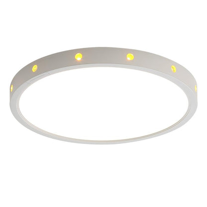 Anmaice 12in 24Watt Flush Mount led Ceiling Light fixtures.Remote Control Dimmable Ceiling Lights for Bedroom, Dining Room, Kitchen, Round White