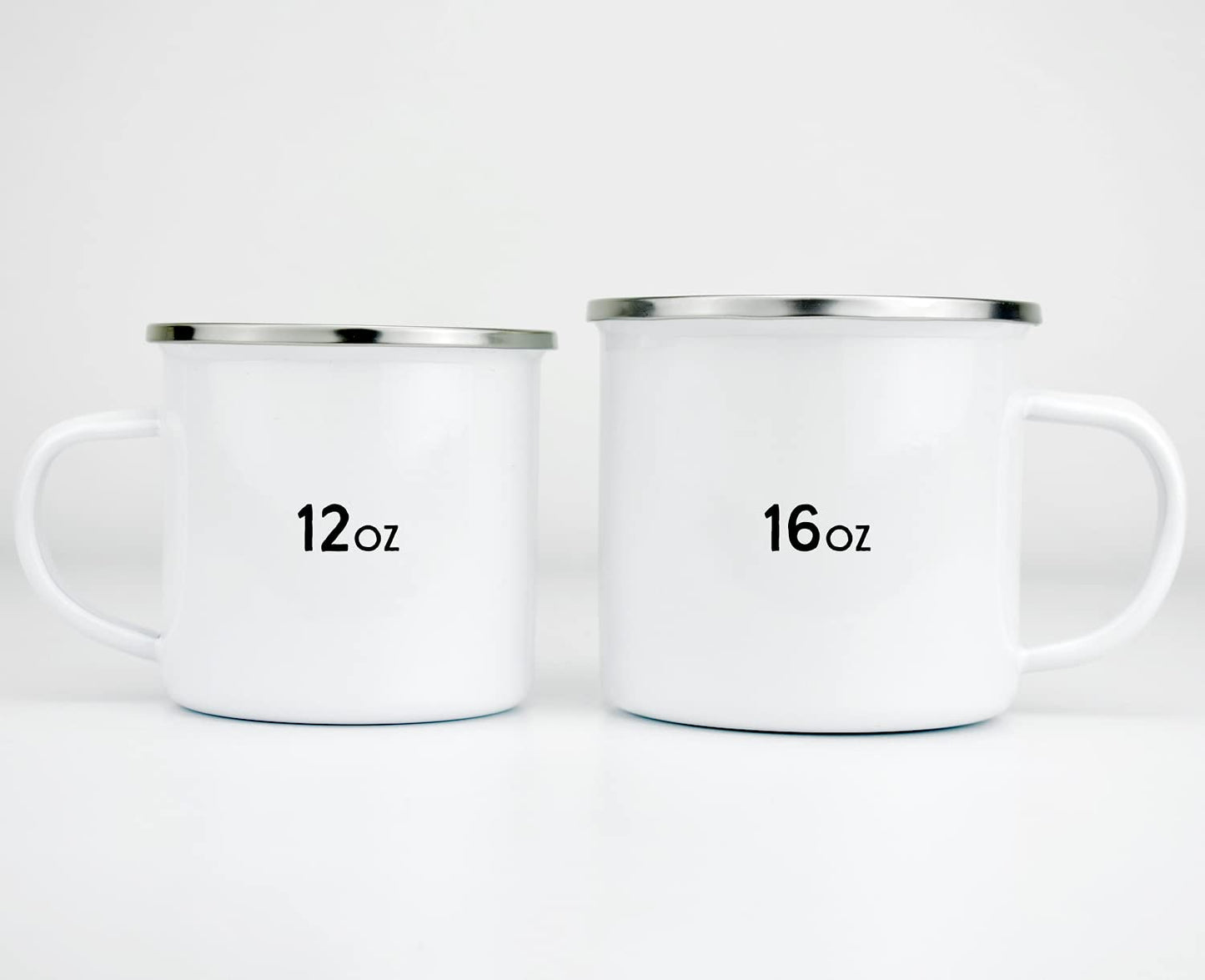 Camp Life Enamel Campfire Mug, 12oz Outdoor Coffee Cup, Mountain Nature Hiking Lover Gift