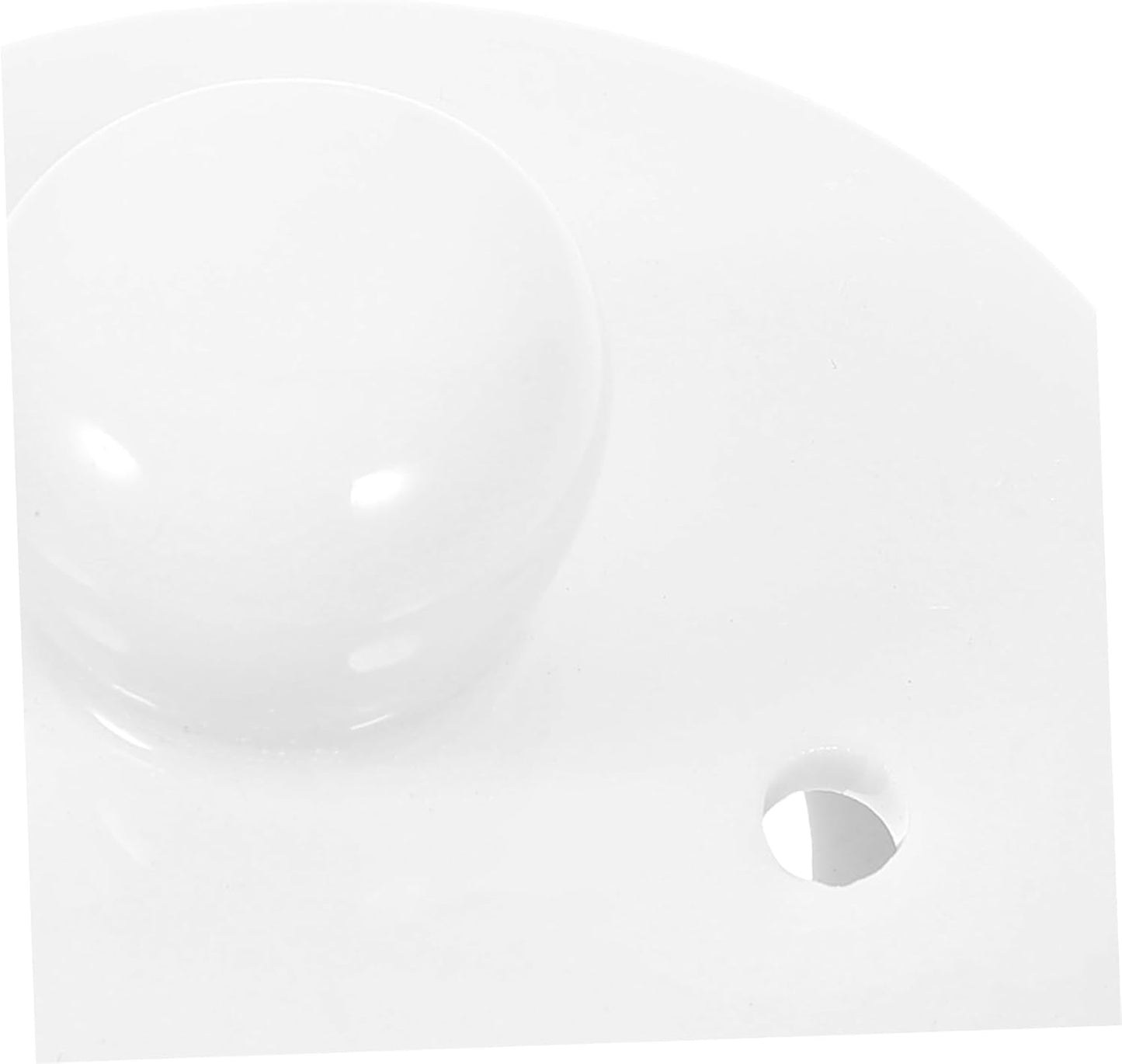 White Ceramic Teapot Lid Replacement, Polished Cover for Porcelain Teaware, Kitchen Accessory