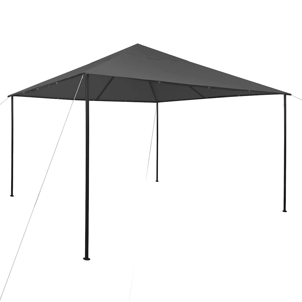 Large Foldable Anthracite Steel Gazebo, 13.1 x ft Square Canopy Tent for Outdoor Gatherings, Patio, Garden, and Events Outdoor Structures