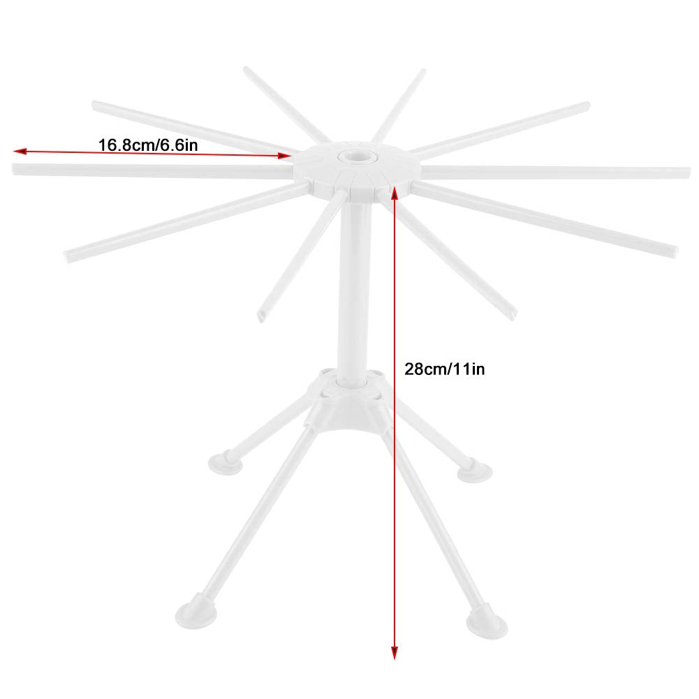 Foldable Pasta Drying Rack Noodle Stand Pasta Drying Rack Noodle Dryer Household Spaghetti Dryer Stand Spaghetti Machine for Home Kitchen Tool(white)