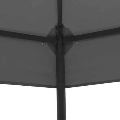 Large Hexagonal Garden Gazebo, Anthracite Powder-Coated Steel Frame, 127.2x127.2 inch Outdoor Canopy Tent for Patio, Backyard Events Outdoor Structures