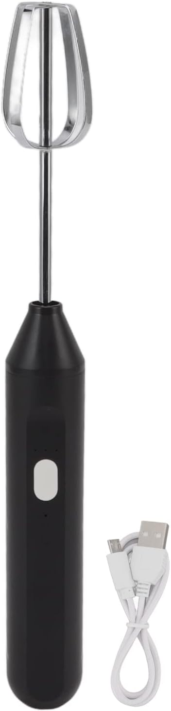 Electric Hand Blender, 3 in 1 Immersion Handheld Egg Beater, Milk Frother, Coffee Blender (Black)