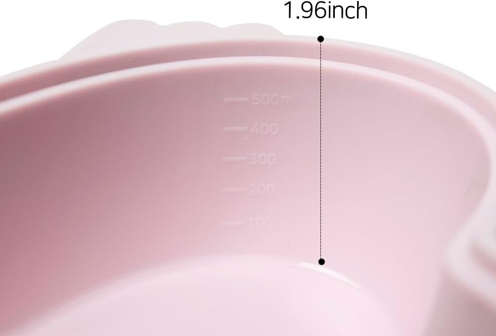 Lovely Heart Shaped Microwave Silicone Steamer for Baby, Small (500ml) Food Storage Containers in Lavender