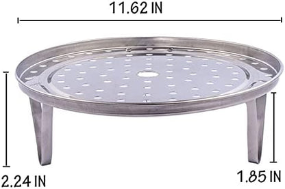 Household Steaming Rack, Thickened Stainless Steel Cooking Ware Stand (12 inch)