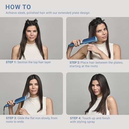 Nano Titanium Ultra-Thin Hair Straightener, Professional Flat Iron For All Hair Types