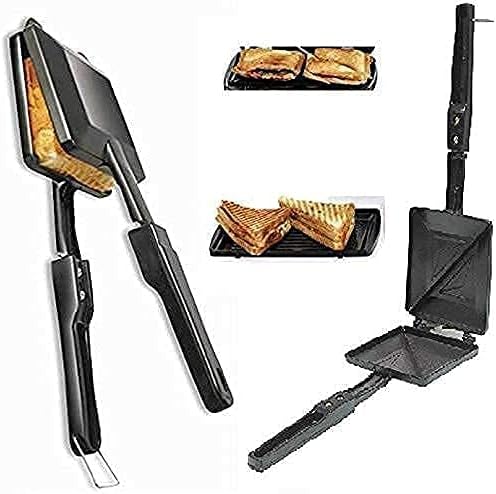 Toaster Sandwich Maker with 2 in 1 Peeler, Hot Sandwich Maker, Regular Gas Sandwich Toaster, Non-Stick Aluminum