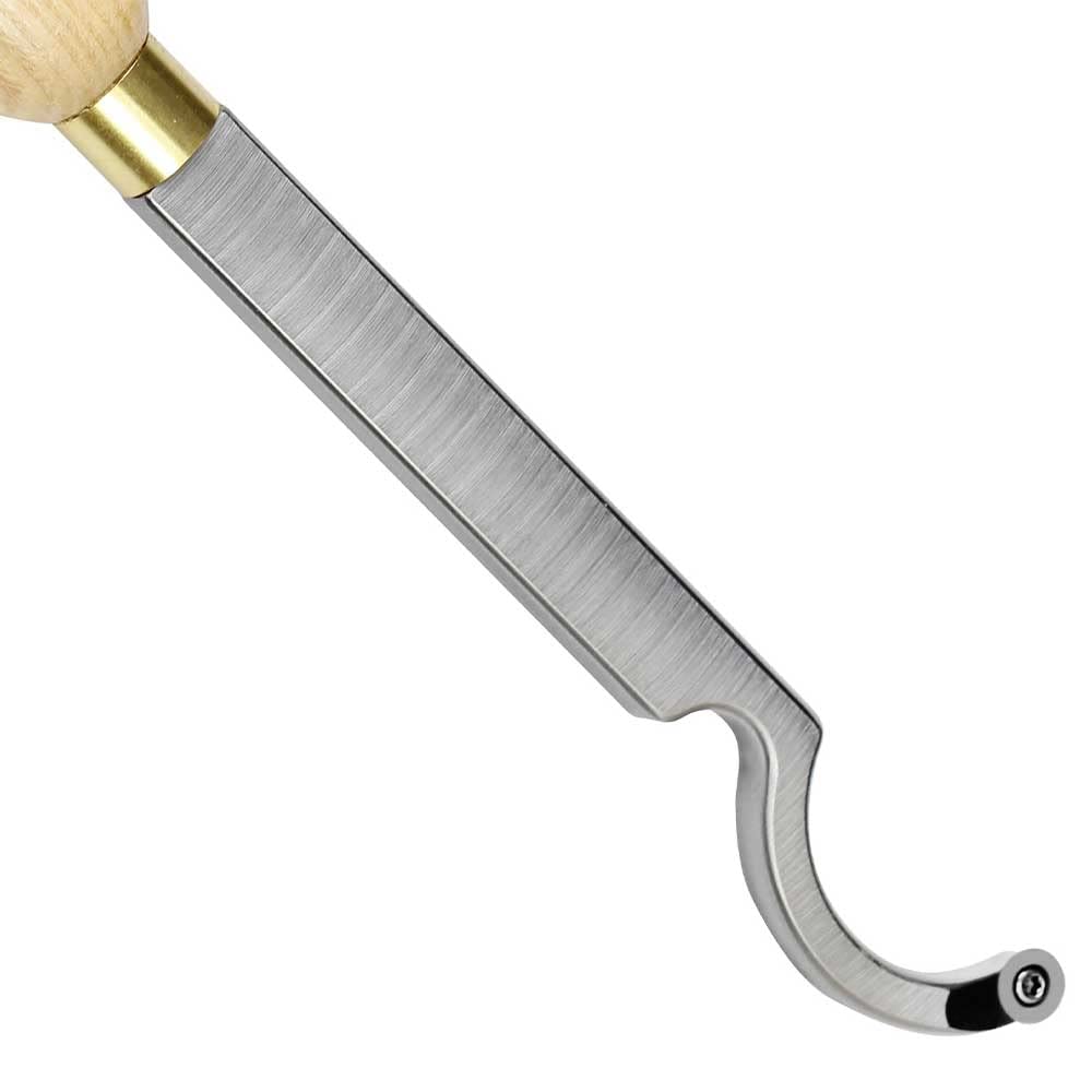 Swan Neck Hollowing Tool Carbide Tipped Wood Turning Tools Bended Lathe Chisel Tool Bar with 12mm Round Carbide Insert for Wood Hobbyist or DIY or Carpenter
