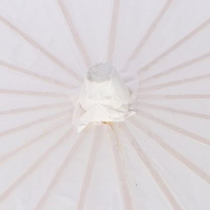 White Papier Umbrella Parasol, Handmade Classical Craft Umbrella, DIY Free to Draw