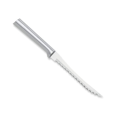Rada Cutlery Tomato Slicer Knife (R126), 5" Stainless Steel Serrated Blade, Silver Handle