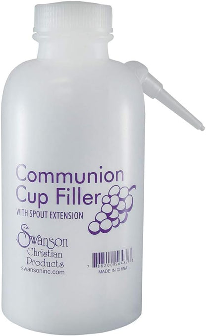 Communion Cup Filler Bottle, 16fl oz, No Drip Traditional Church Filler