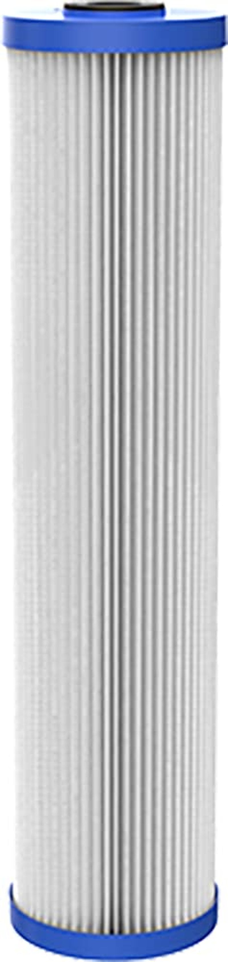 Pentair OMNIFilter RS6-20 Sediment Water Filter, 20-Inch, Whole House Heavy Duty Big Blue Pleated Replacement Cartridge, 20" x 4.5", White