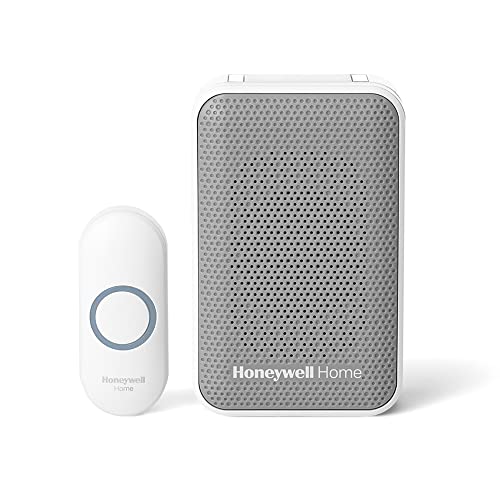 Honeywell Home RDWL313P2000 Doobell Plug-in Wireless Doorbell & Push Button-3 Series, Gray