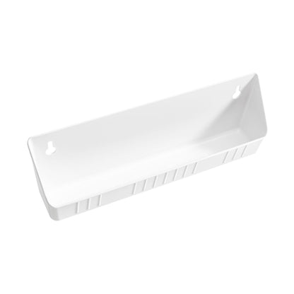 Rev-A-Shelf 11" Tip-Out Plastic Sink Trays for Kitchen and Bathroom Base Cabinet, Pack of 2 Pullout Vanity Shelf Home Organizer, White, 6572-11-11-52