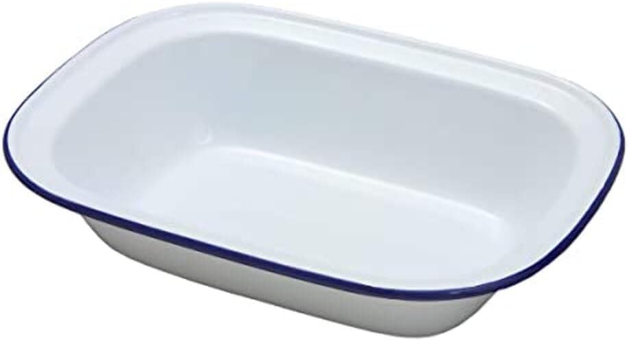 Genware Falcon 22cm Oblong Pie Dish, White - 44022
