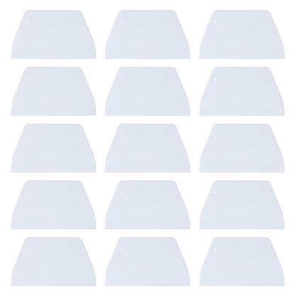 SUPVOX Plastic Dough Scraper 20 Pcs Cake Scraper Set for Baking Dough and Icing Spreading Ergonomic Kitchen Pastry Scraping Tool White