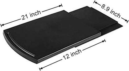 Kitchen Caddy Sliding Coffee Maker Tray Mat 12", Sliding Shelf for Blender, Toaster, Kitchen Appliances with Wheels
