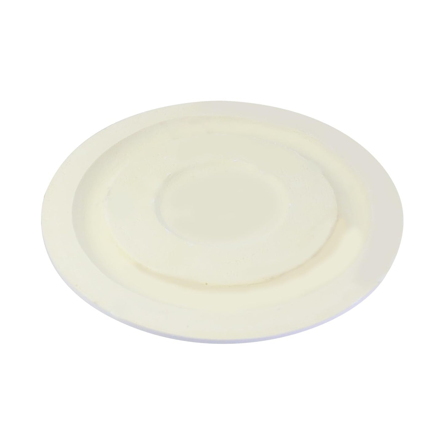 Wealrit White Decorative Ceiling Medallion Round Ceiling Light Medallion for Light Fixtures and Ceiling Fans 12" OD