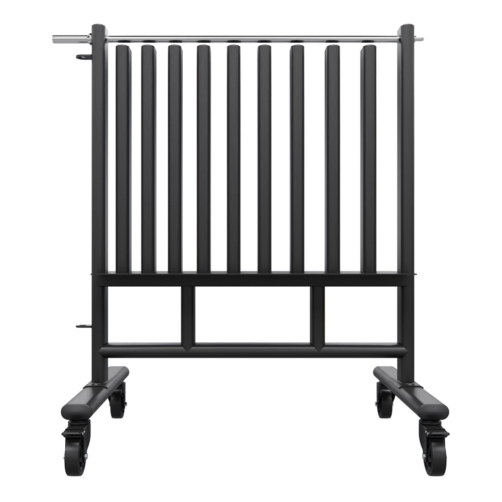 Power Systems Premium Dumbbell Storage Rack – Mobile Weight Rack with Wheels, Heavy Duty Steel Organizer for Home Gym, Fitness Studio & Commercial Use, Secure Space Saving Design (Rack Only)